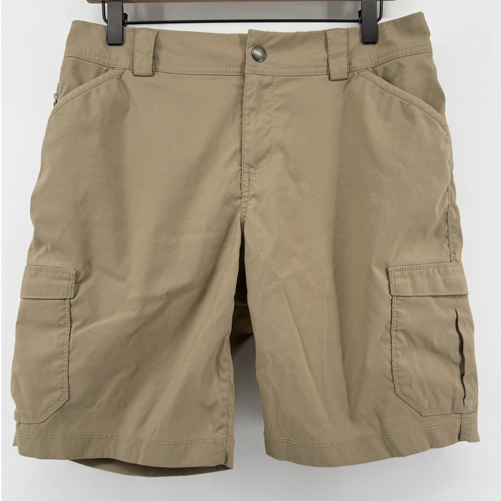 Duluth Dry on the Fly 10" Cargo Shorts Khaki Women 10 Hiking Outdoor Utility